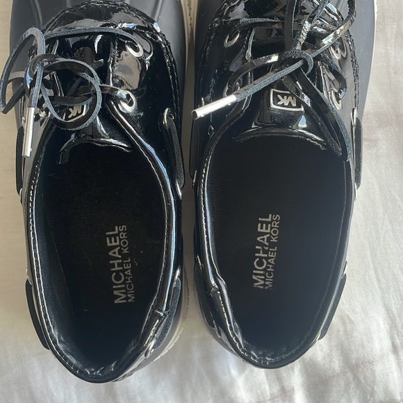 Michael Kors Hyde Black Duck Shoes Sz 8 - Picture 7 of 7